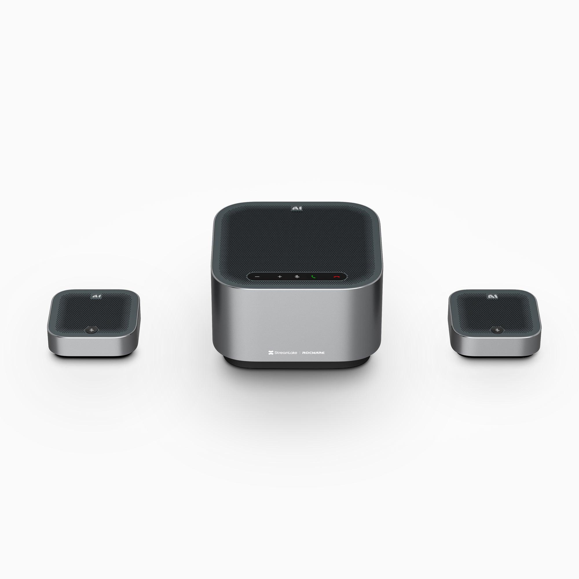 Haut-parleur de conférence USB A10 avec micros – ROCWARE 3A Tech pour des appels clairs