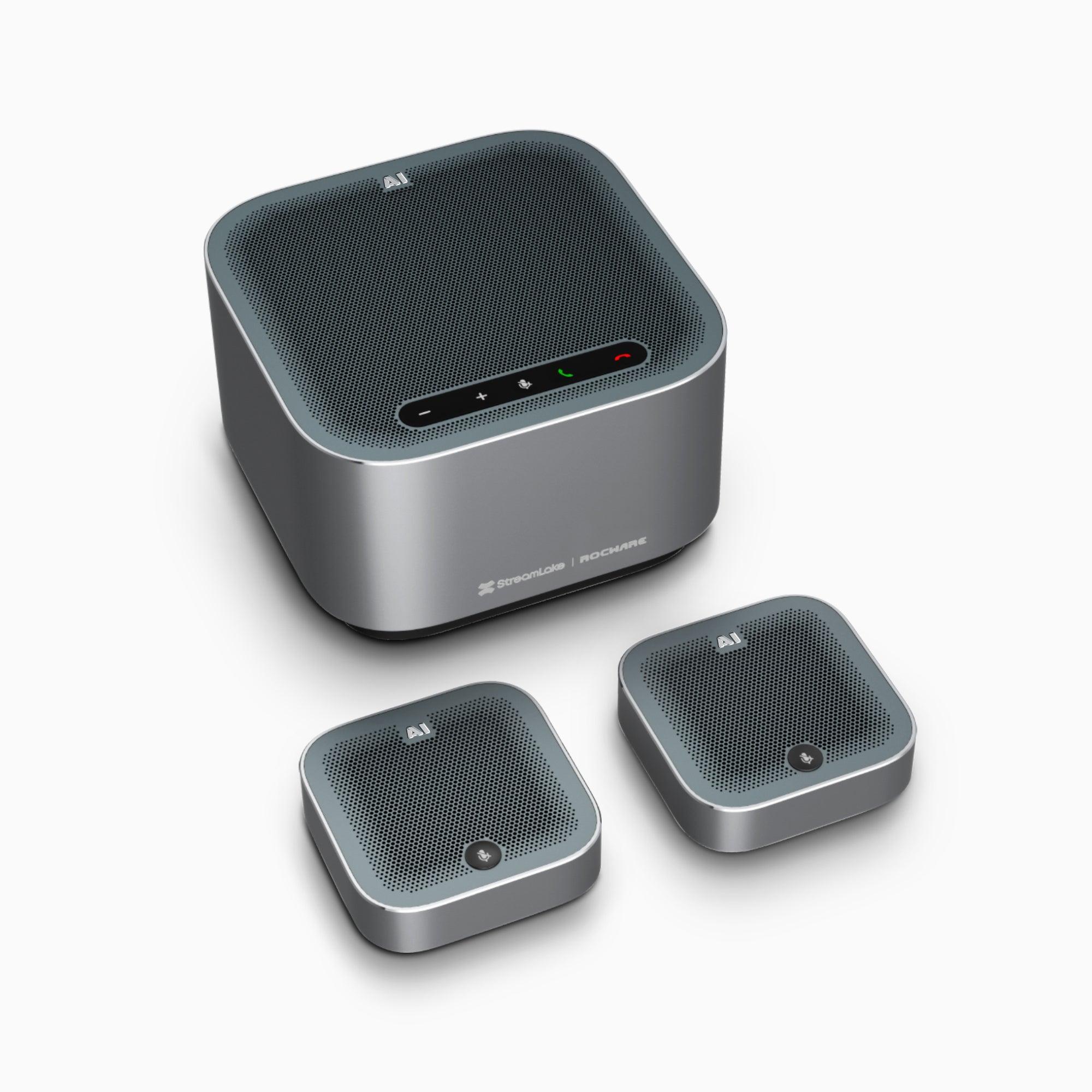 Haut-parleur de conférence USB A10 avec micros – ROCWARE 3A Tech pour des appels clairs