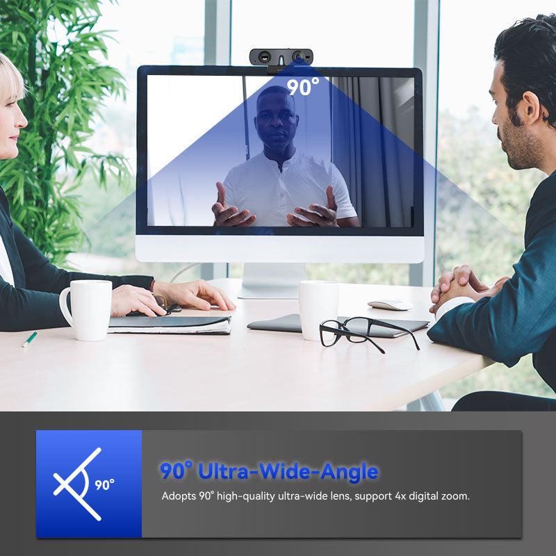 Cámara web todo en uno RC08 1080p con altavoz y micrófono